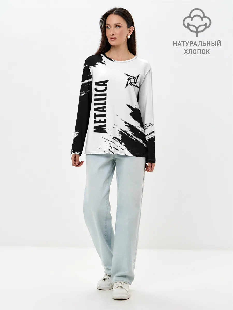Лонгслив женский. Хлопок / METALLICA / МЕТАЛЛИКА