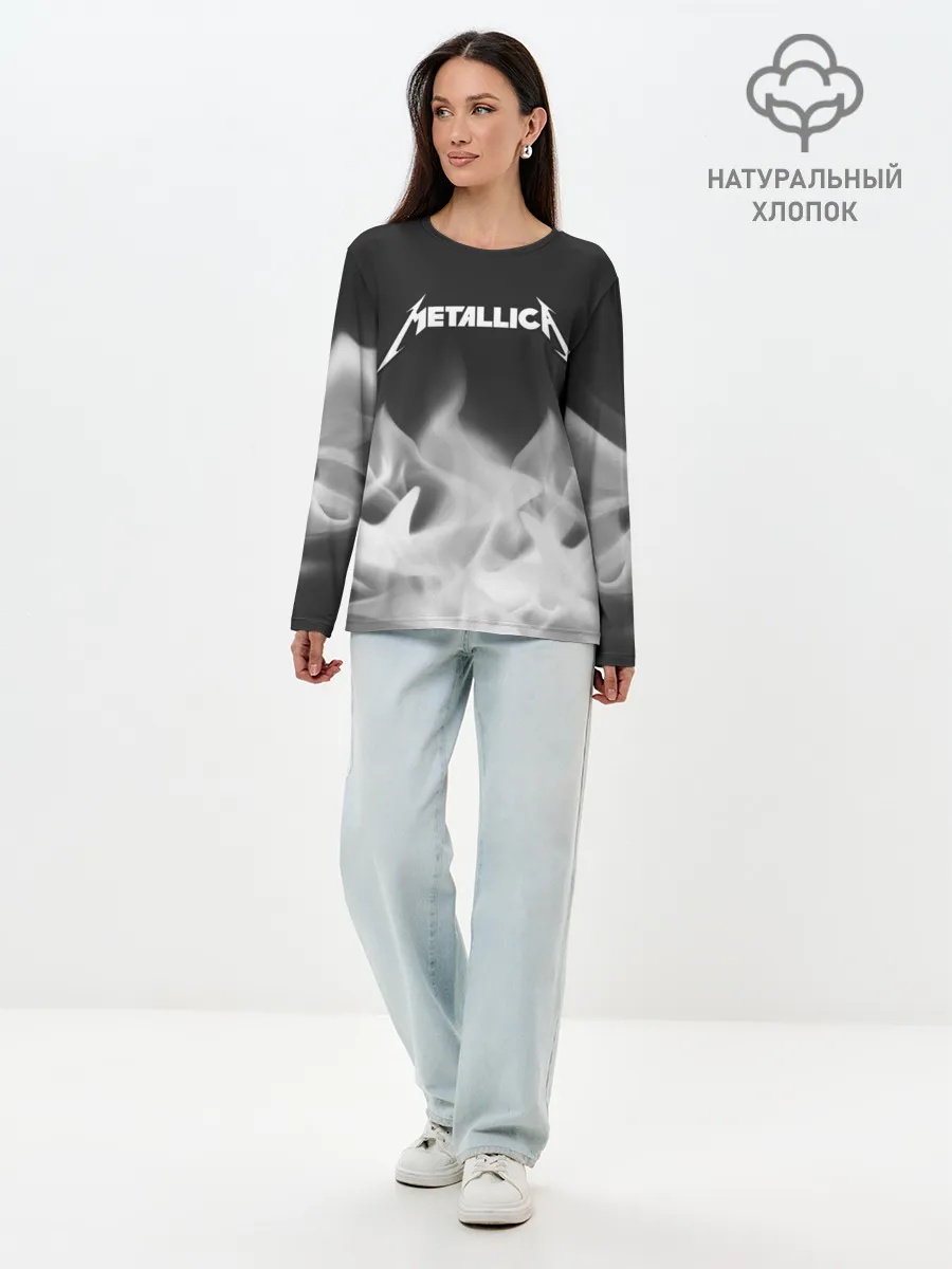 Лонгслив женский. Хлопок / METALLICA / МЕТАЛЛИКА