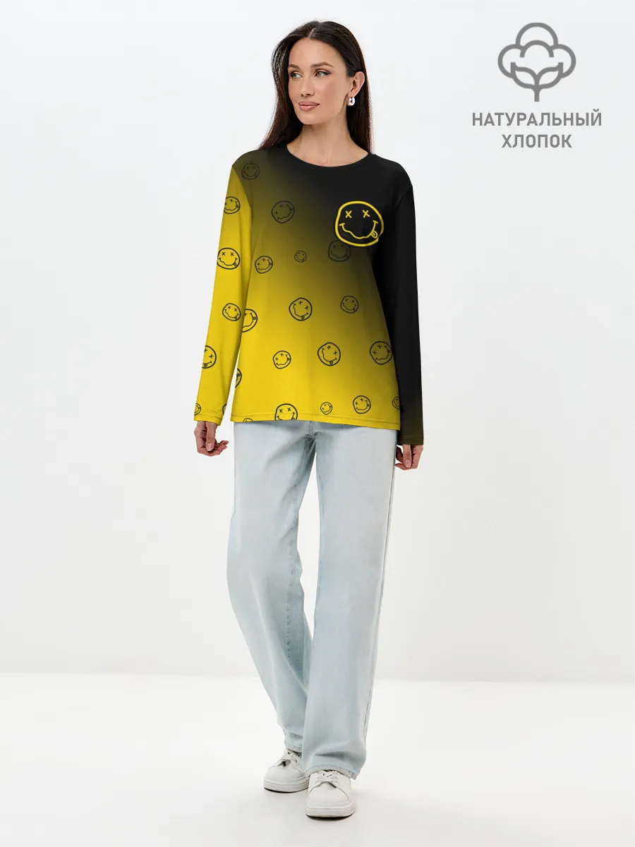 Лонгслив женский. Хлопок / NIRVANA / НИРВАНА