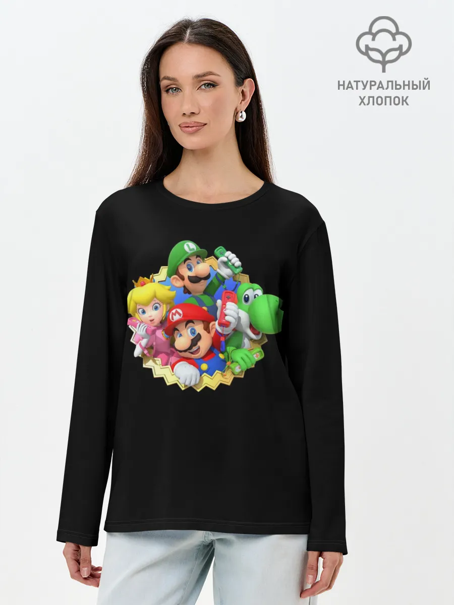 Лонгслив женский. Хлопок / Марио