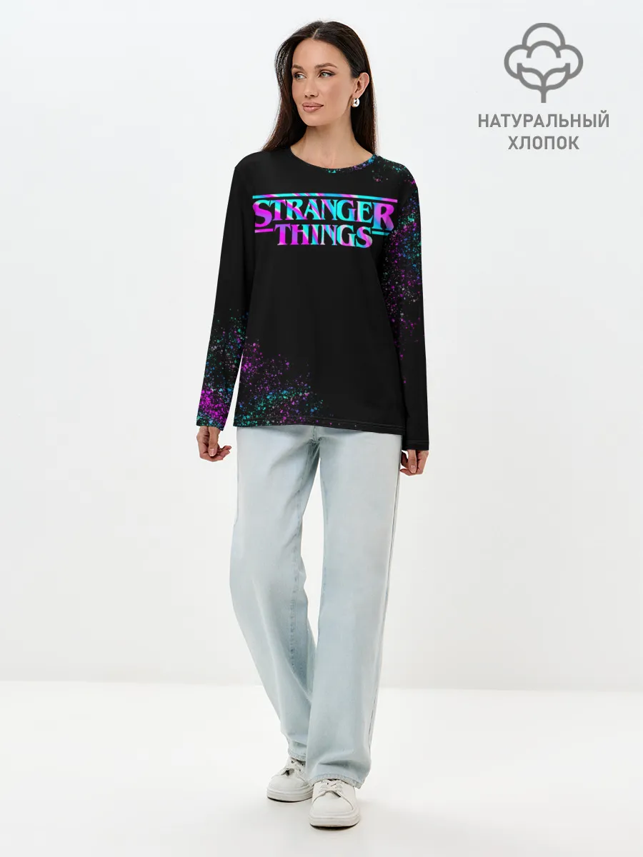 Лонгслив женский. Хлопок / Очень странные дела