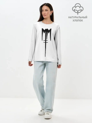 Лонгслив женский. Хлопок / Marilyn Manson