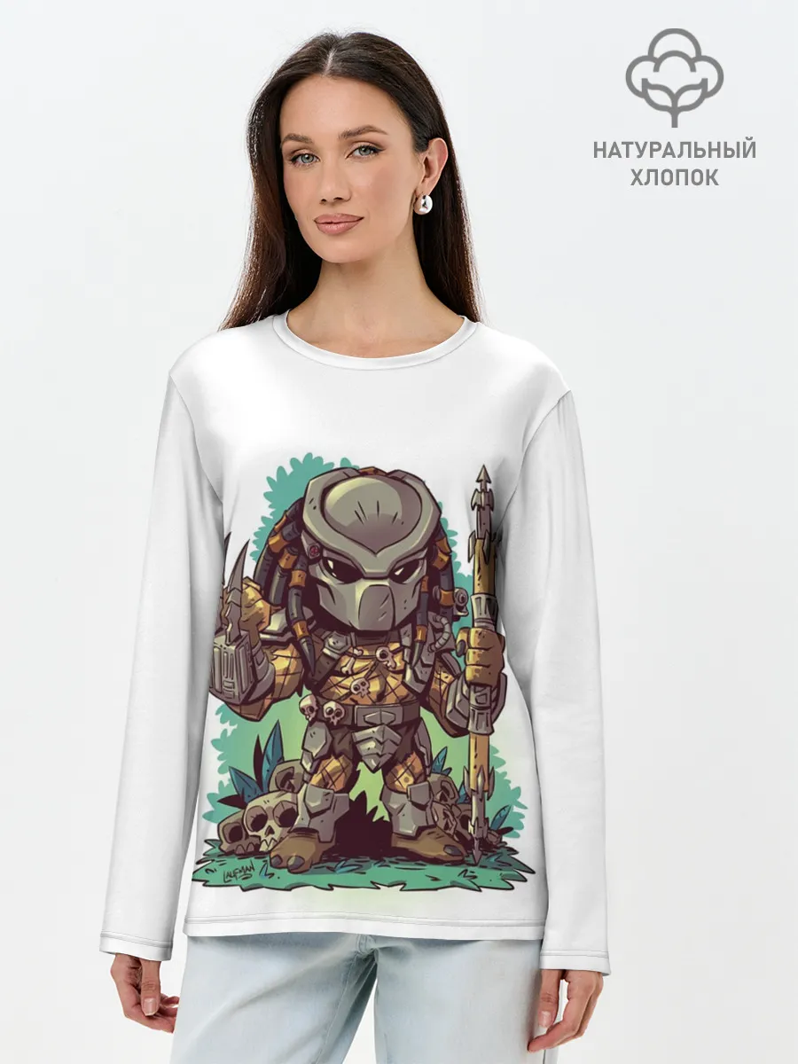 Лонгслив женский. Хлопок / ХИЩНИК | PREDATOR