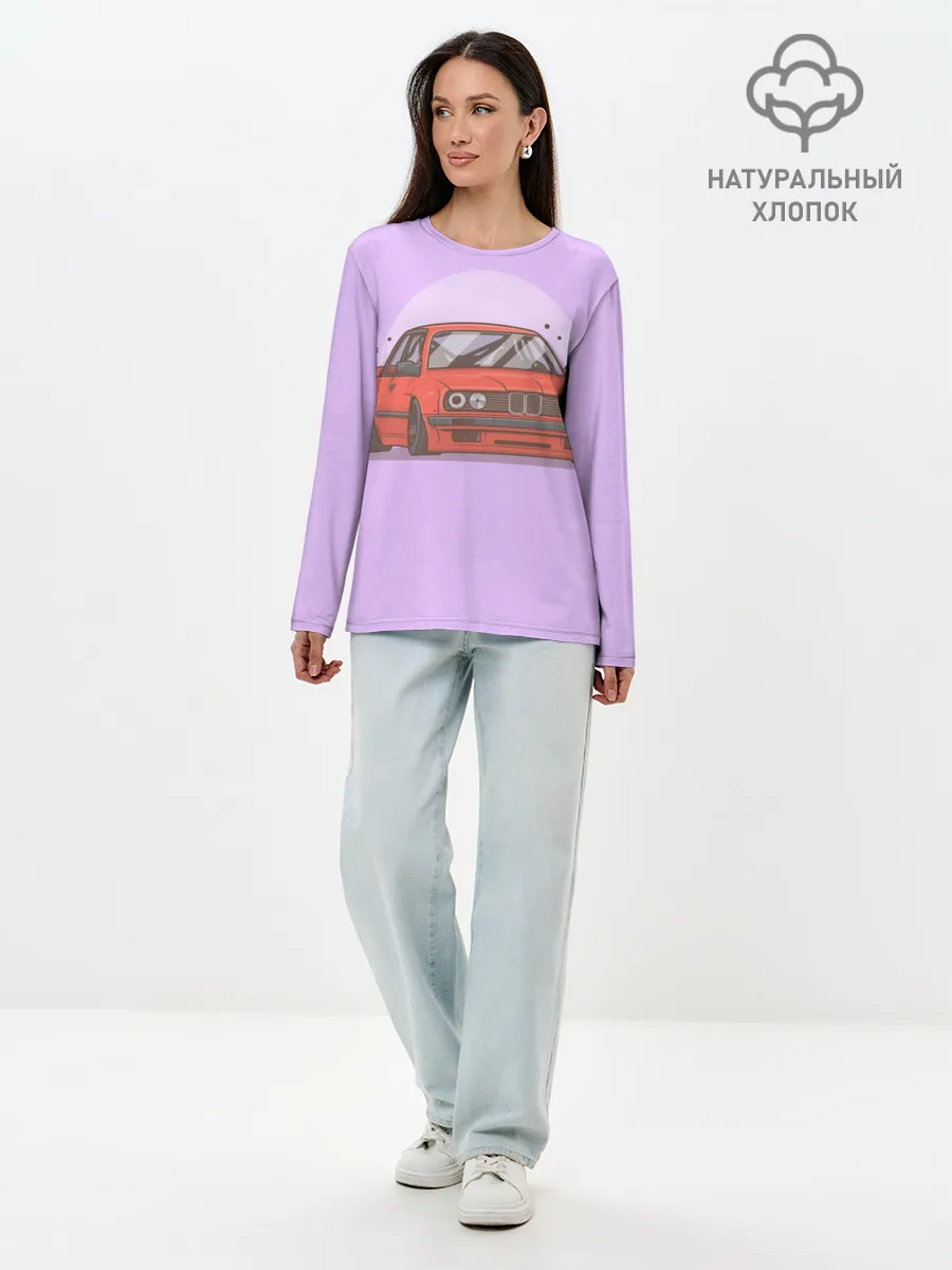 Лонгслив женский. Хлопок / БМВ Пандем