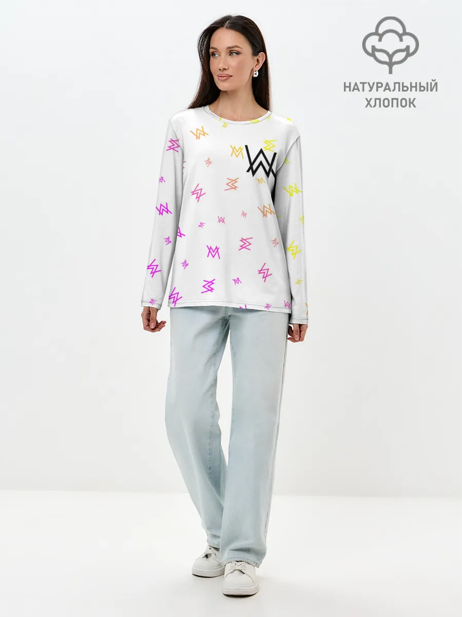 Лонгслив женский. Хлопок / ALAN WALKER / АЛАН УОКЕР