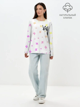 Лонгслив женский. Хлопок / ALAN WALKER / АЛАН УОКЕР