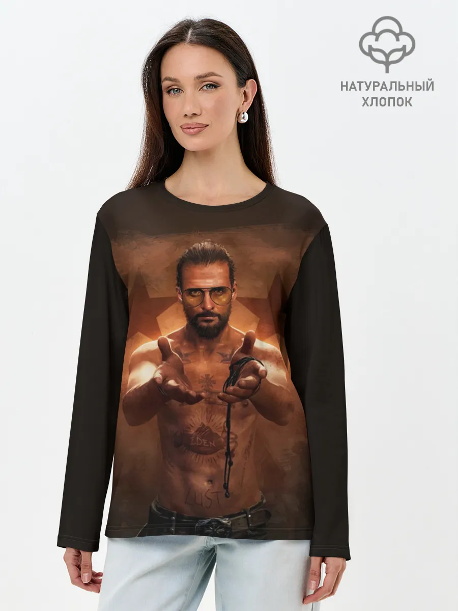 Лонгслив женский. Хлопок / Врата Эдема