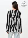 Лонгслив женский. Хлопок / Zebra