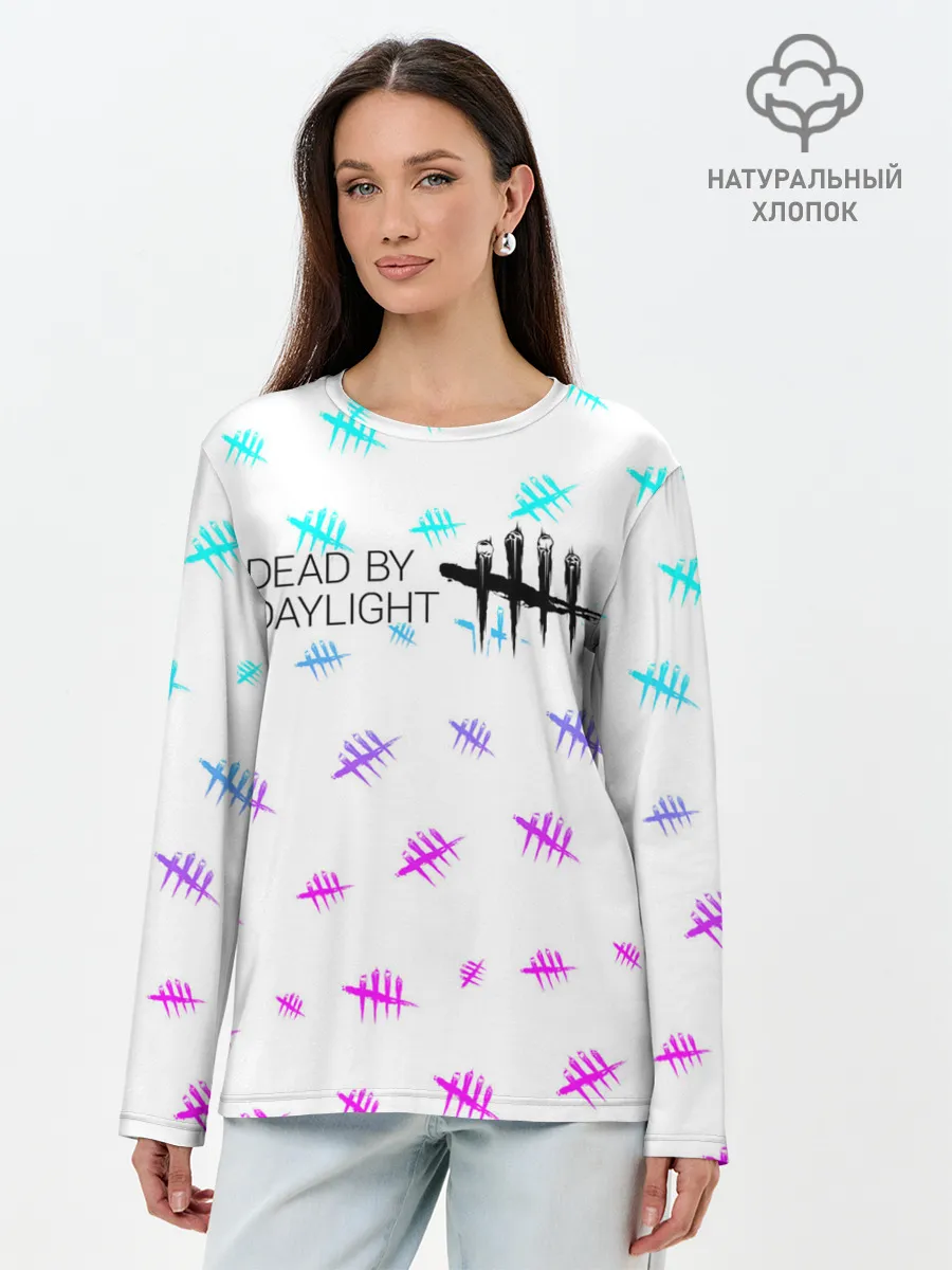 Лонгслив женский. Хлопок / DEAD BY DAYLIGHT