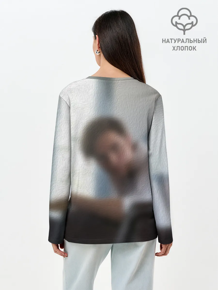 Лонгслив женский. Хлопок / Роберт Паттинсон