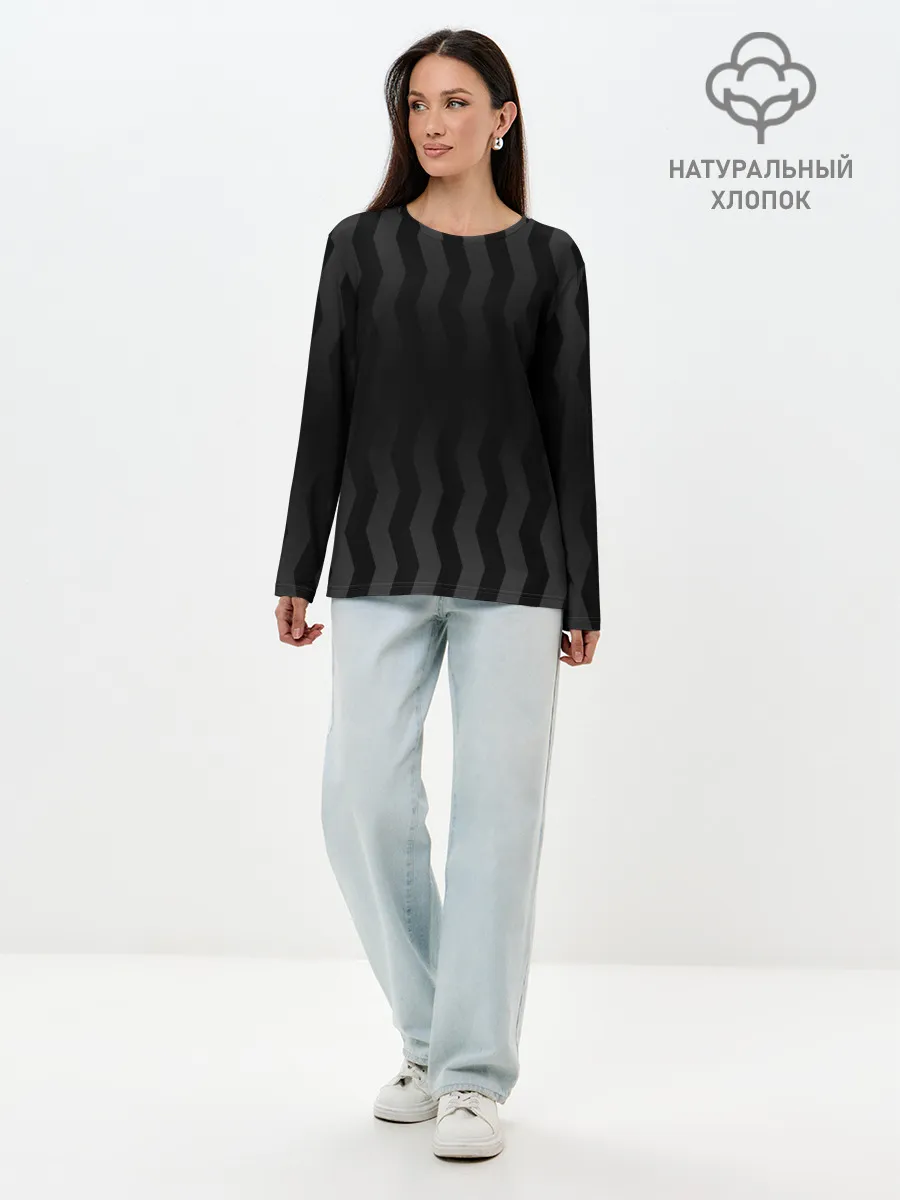 Лонгслив женский. Хлопок / SPORT WEAR