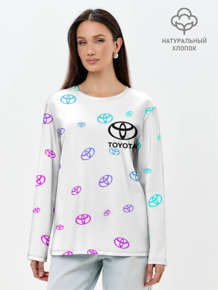 Лонгслив женский. Хлопок / TOYOTA / ТОЙОТА