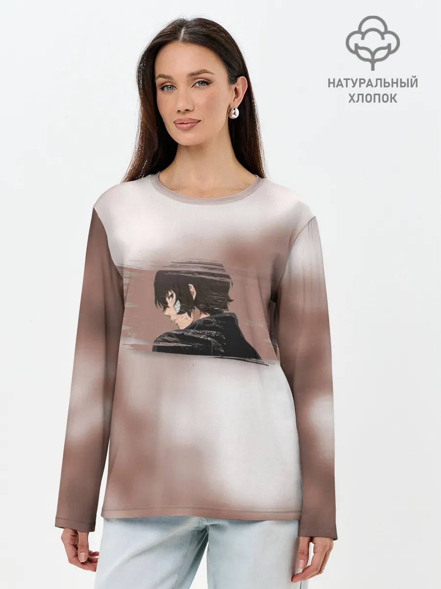 Лонгслив женский. Хлопок / Дазай Осаму