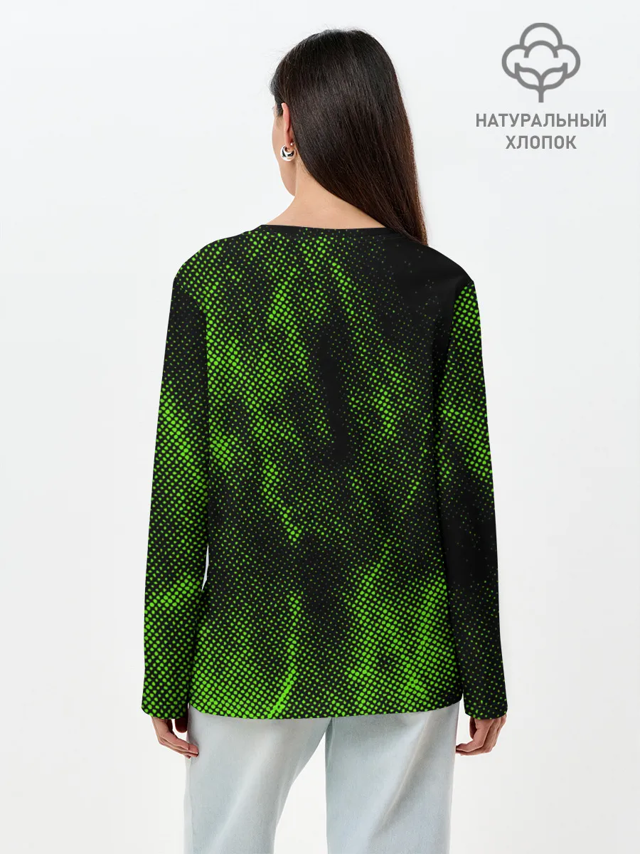 Лонгслив женский. Хлопок / Текстура.