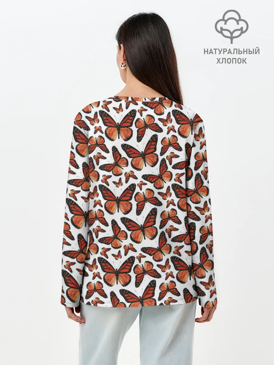 Лонгслив женский. Хлопок / Монарх