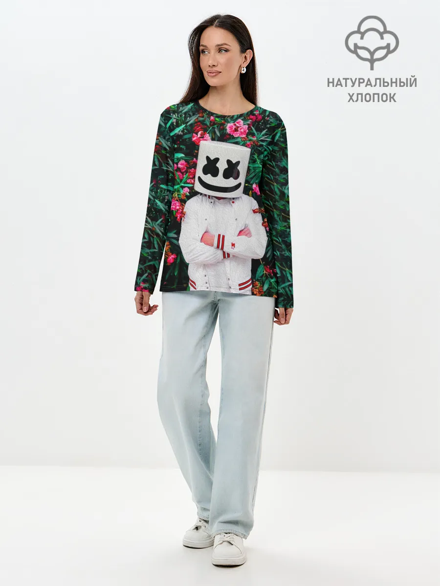 Лонгслив женский. Хлопок / MARSHMELLO ROSES
