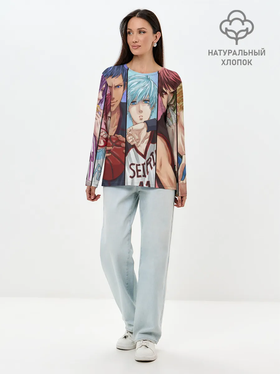 Лонгслив женский. Хлопок / Kurokos Basketball