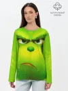 Лонгслив женский. Хлопок / Гринч 3D/ The Grinch