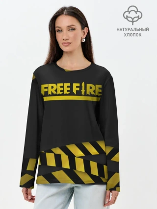 Лонгслив женский. Хлопок / Free Fire