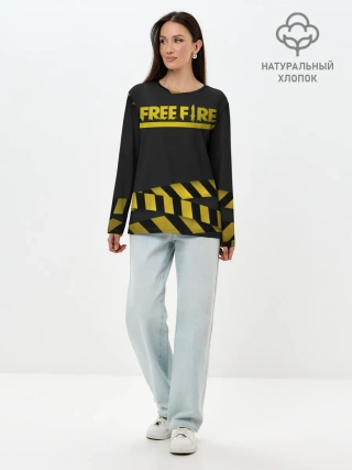 Лонгслив женский. Хлопок / Free Fire