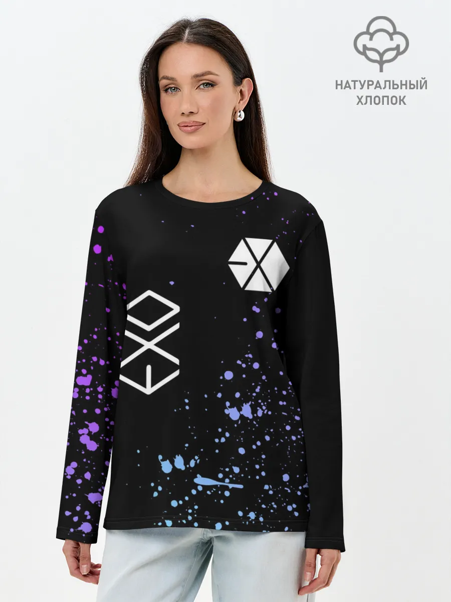 Лонгслив женский. Хлопок / EXO BAND.