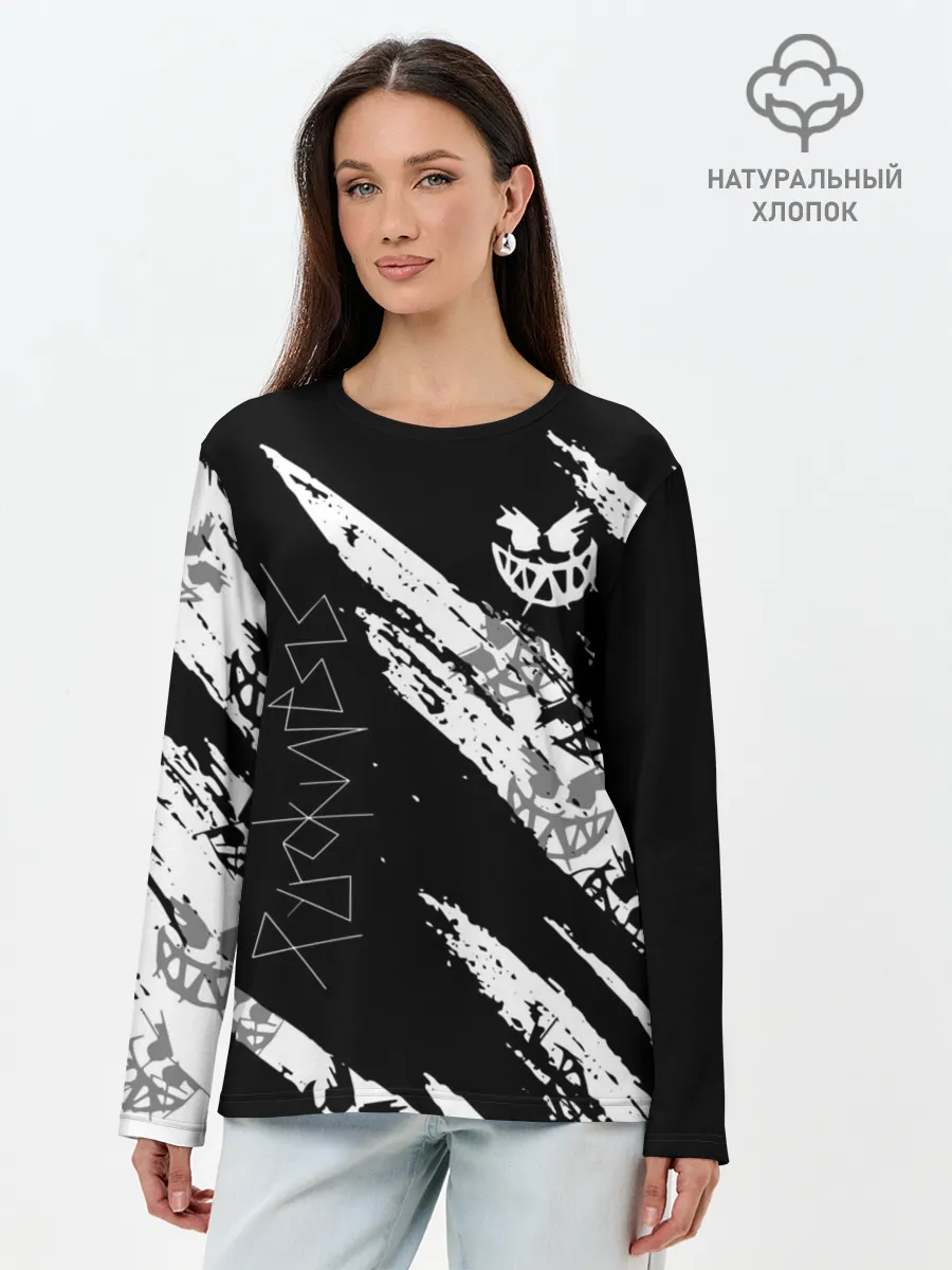Лонгслив женский. Хлопок / PYROKINESIS.