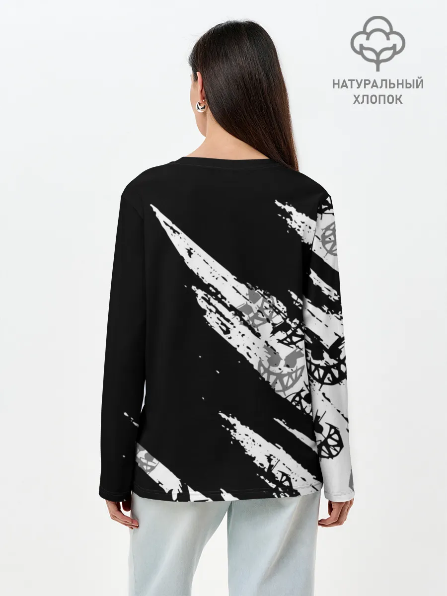 Лонгслив женский. Хлопок / PYROKINESIS.