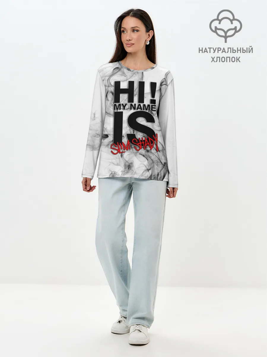 Лонгслив женский. Хлопок / EMINEM