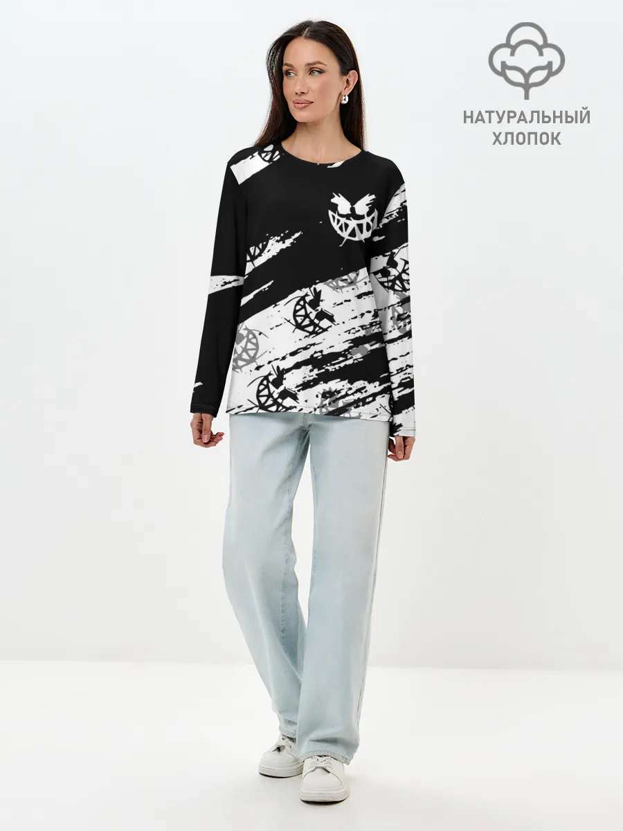 Лонгслив женский. Хлопок / PYROKINESIS.