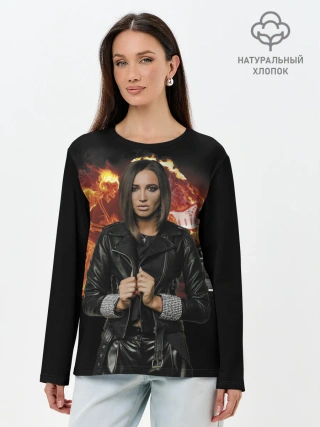 Лонгслив женский. Хлопок / Olga Buzova