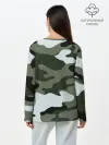 Лонгслив женский. Хлопок / camouflage 2