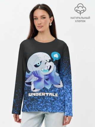 Лонгслив женский. Хлопок / UNDERTALE