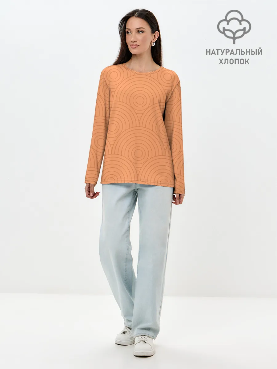 Лонгслив женский. Хлопок / Pattern
