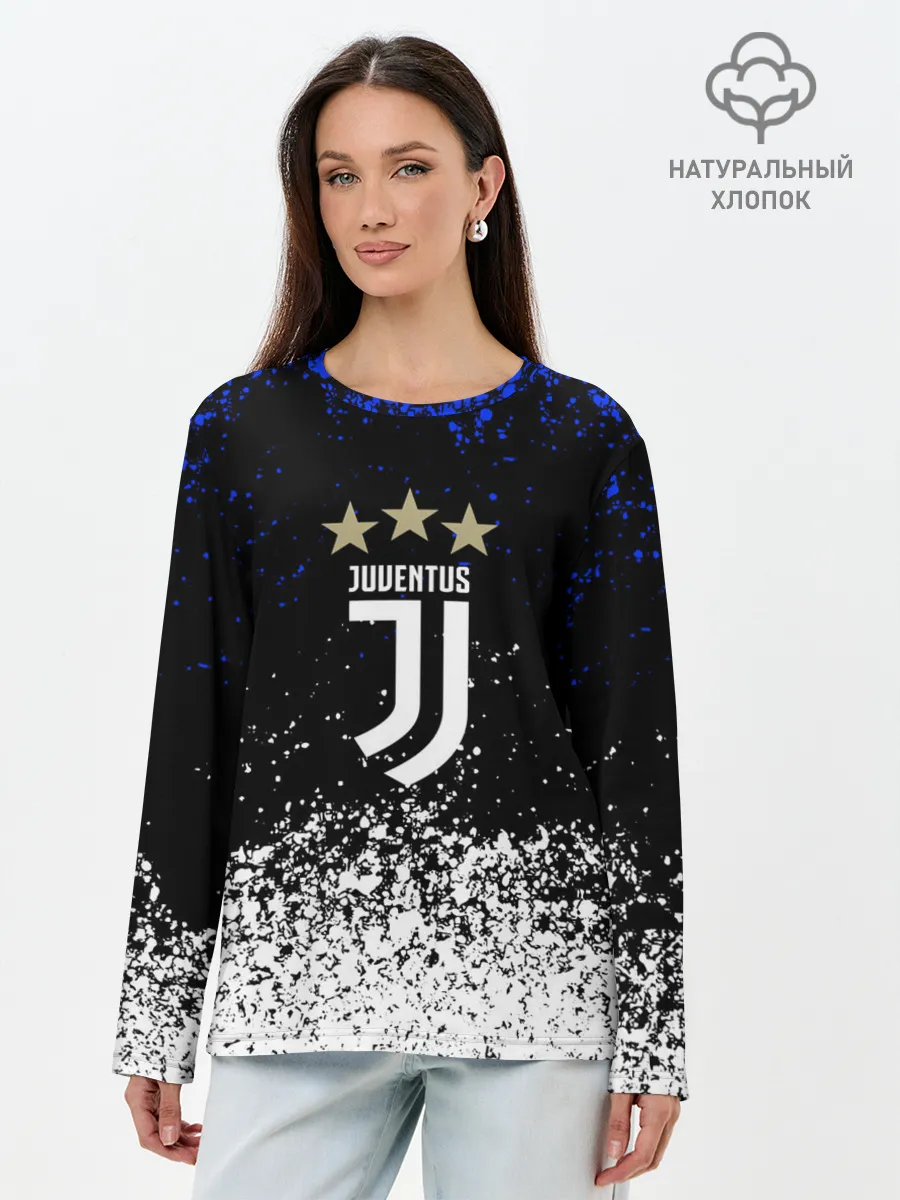 Лонгслив женский. Хлопок / JUVENTUS.