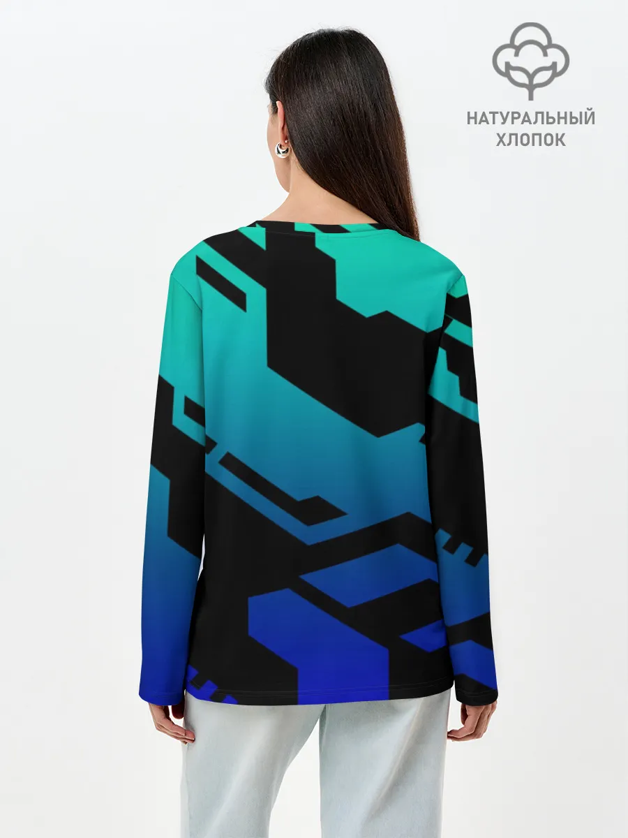 Лонгслив женский. Хлопок / Бэха | BMW