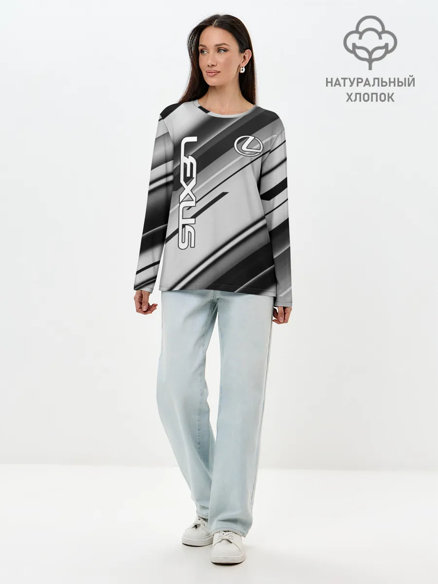 Лонгслив женский. Хлопок / Лексус | Lexus