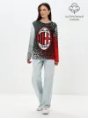 Лонгслив женский. Хлопок / AC MILAN / МИЛАН