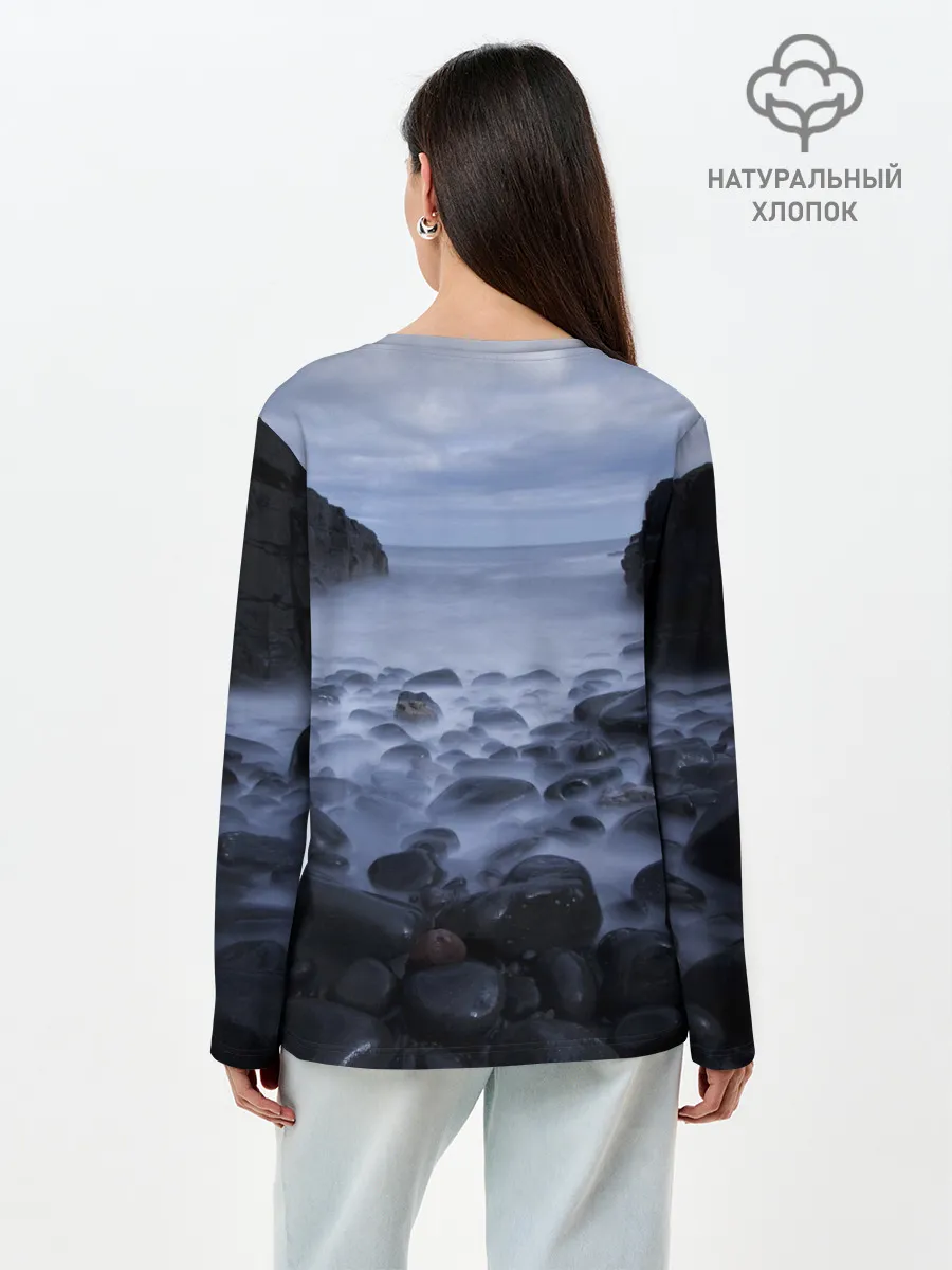 Лонгслив женский. Хлопок / Горные породы