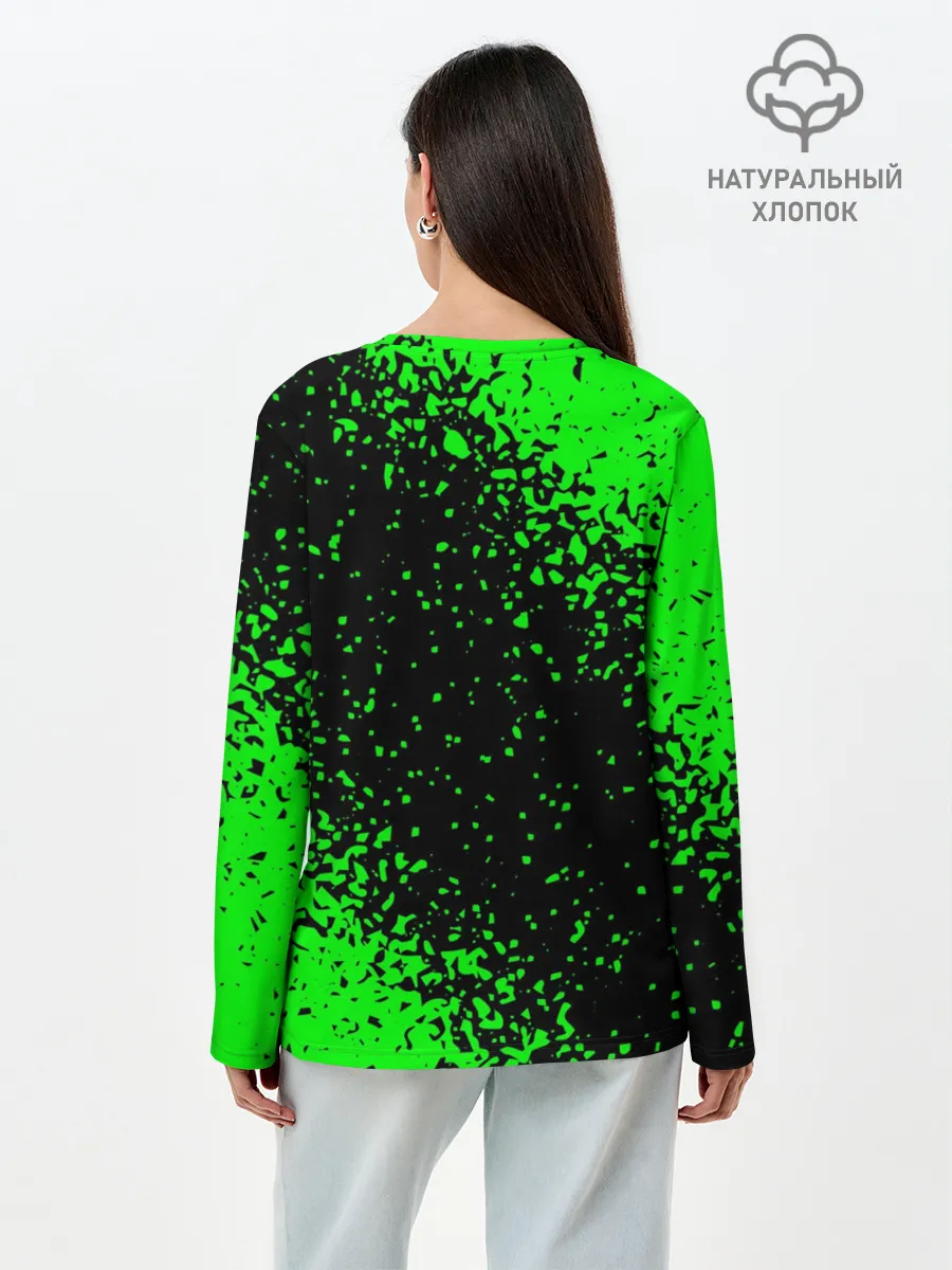 Лонгслив женский. Хлопок / MINECRAFT