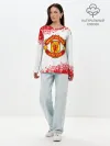 Лонгслив женский. Хлопок / MANCHESTER UNITED