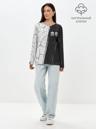 Лонгслив женский. Хлопок / MARILYN MANSON / М. МЭНСОН