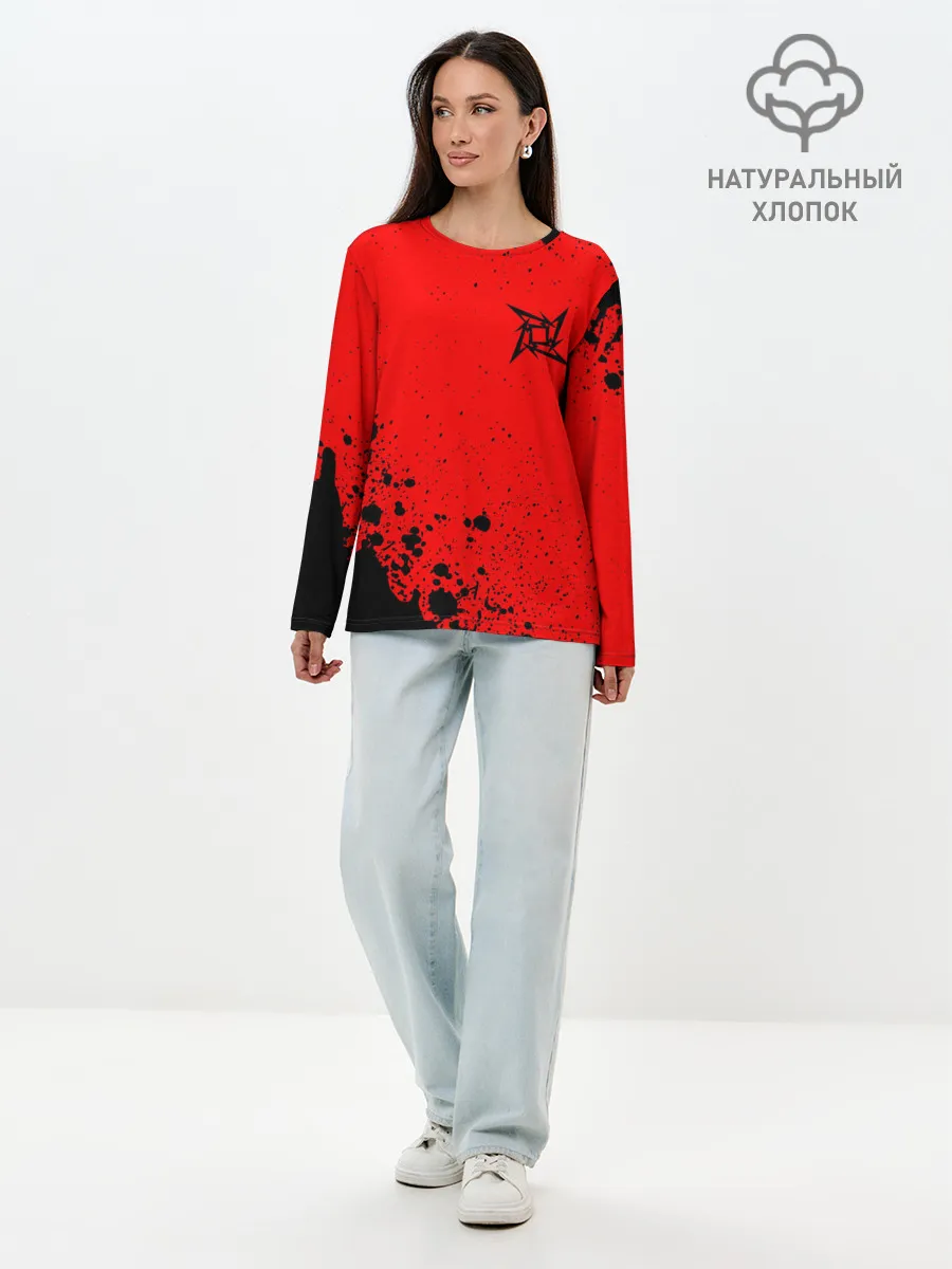 Лонгслив женский. Хлопок / METALLICA / МЕТАЛЛИКА