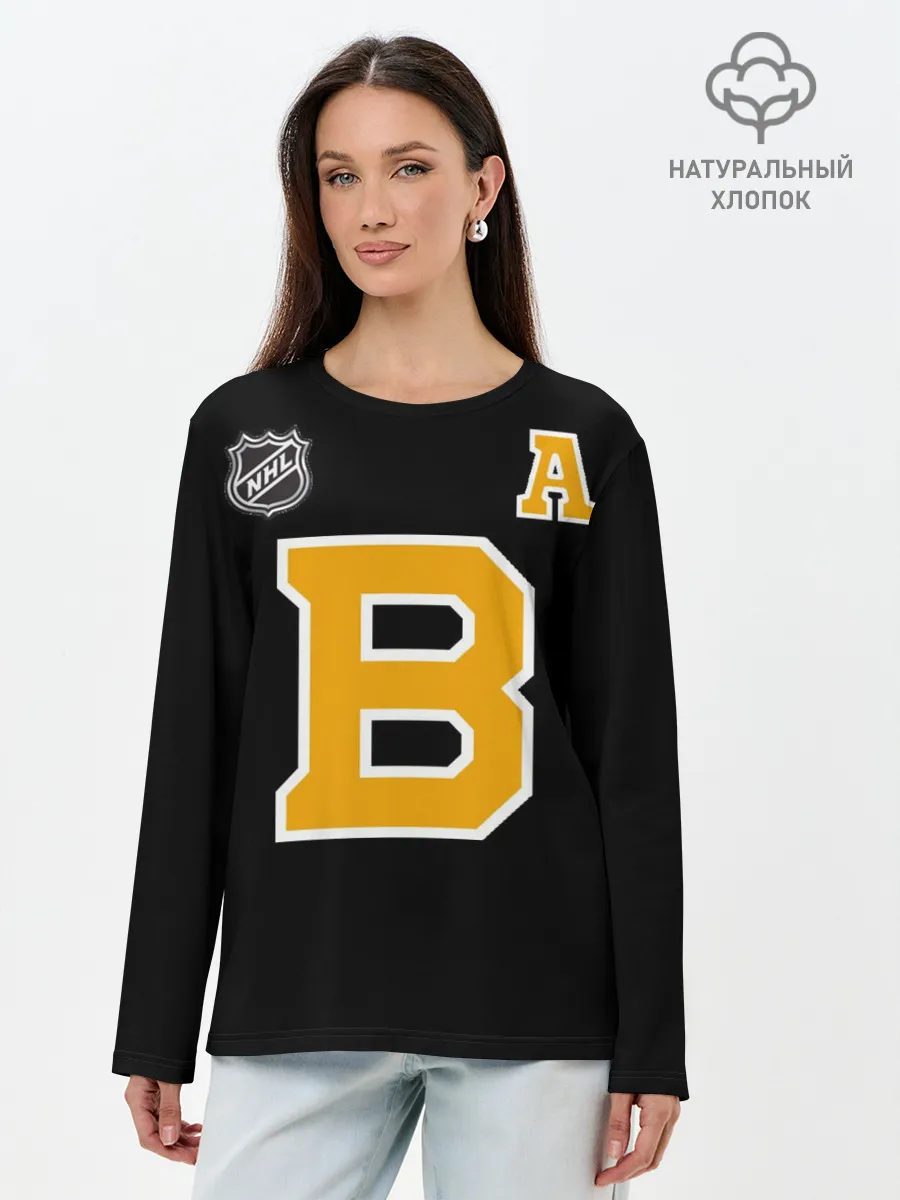 Лонгслив женский. Хлопок / Boston Bruins Patrice Bergeron