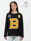 Лонгслив женский. Хлопок / Boston Bruins Patrice Bergeron