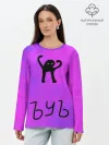 Лонгслив женский. Хлопок / ЪУЪ СЪУКА