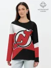 Лонгслив женский. Хлопок / Нью-Джерси Девилз