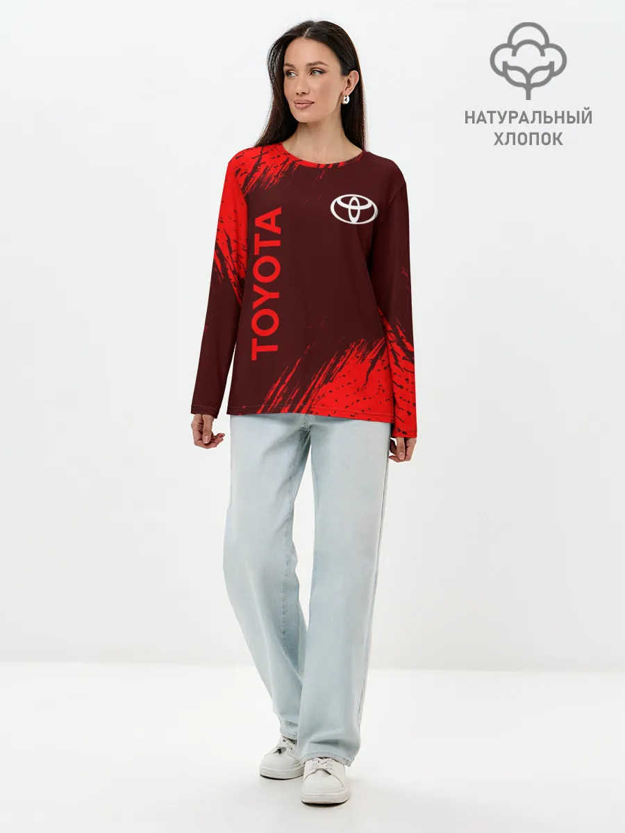 Лонгслив женский. Хлопок / TOYOTA / ТОЙОТА