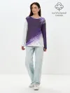 Лонгслив женский. Хлопок / ФИОЛЕТОВАЯ КРАСКА