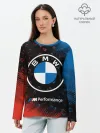 Лонгслив женский. Хлопок / BMW / БМВ