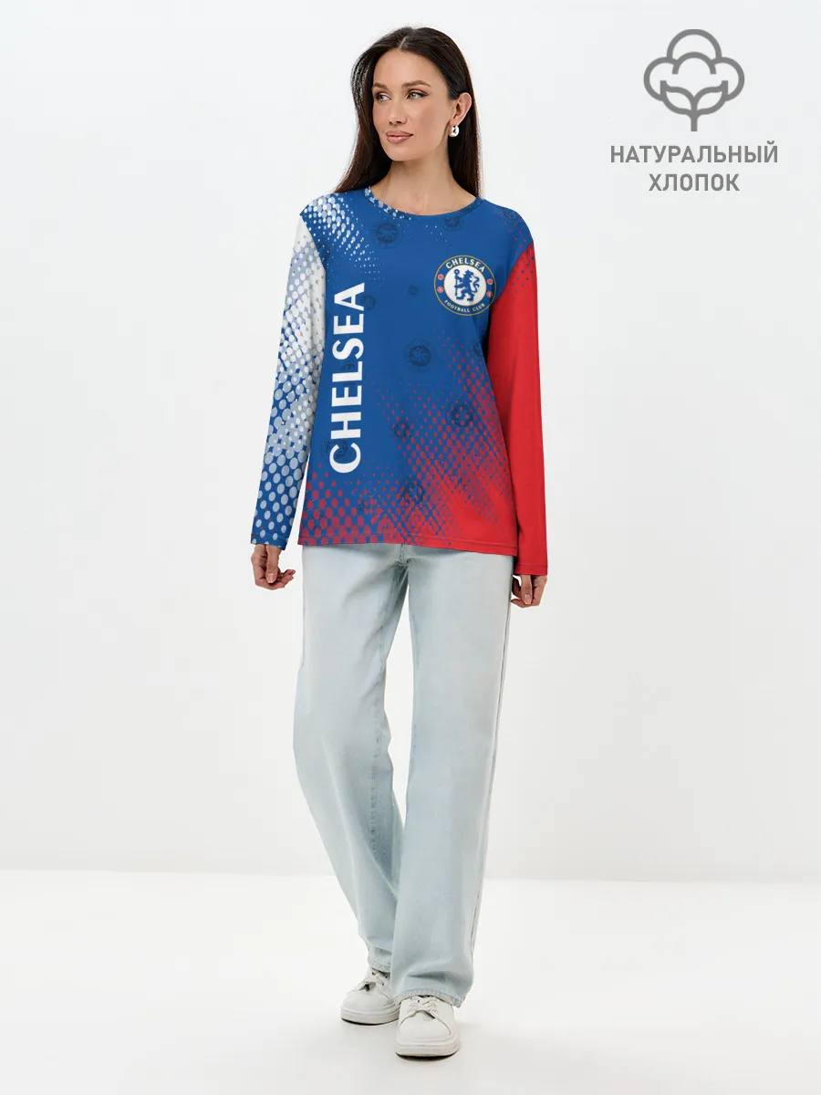 Лонгслив женский. Хлопок / CHELSEA F.C. / ЧЕЛСИ